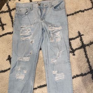 Distressed Mom Jeans!